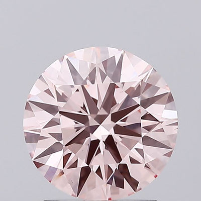 1.93 carat fancy intense pink round lab grown diamond VS1 clarity