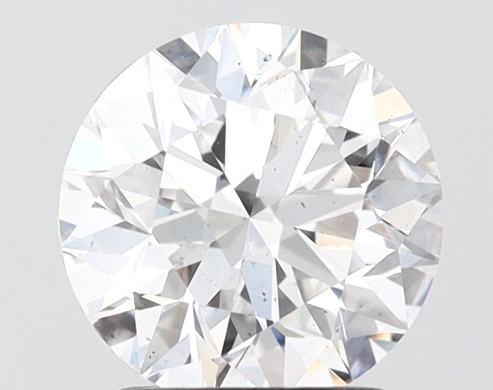 2.19 carat round lab grown diamond E color SI1 clarity