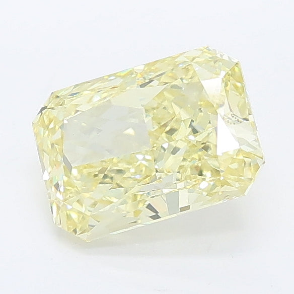 1.26 carat light yellow radiant lab grown diamond VS1 clarity