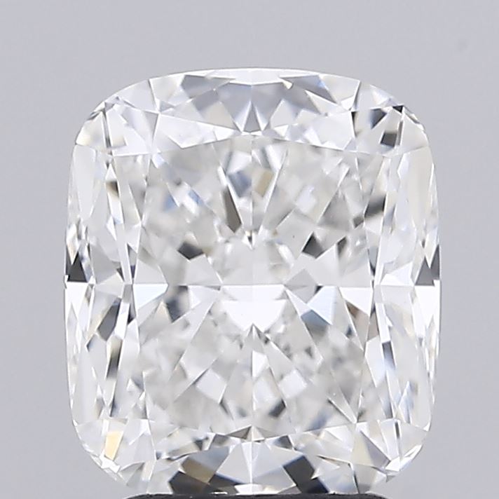 3.03 carat cushion lab grown diamond F color VVS2 clarity
