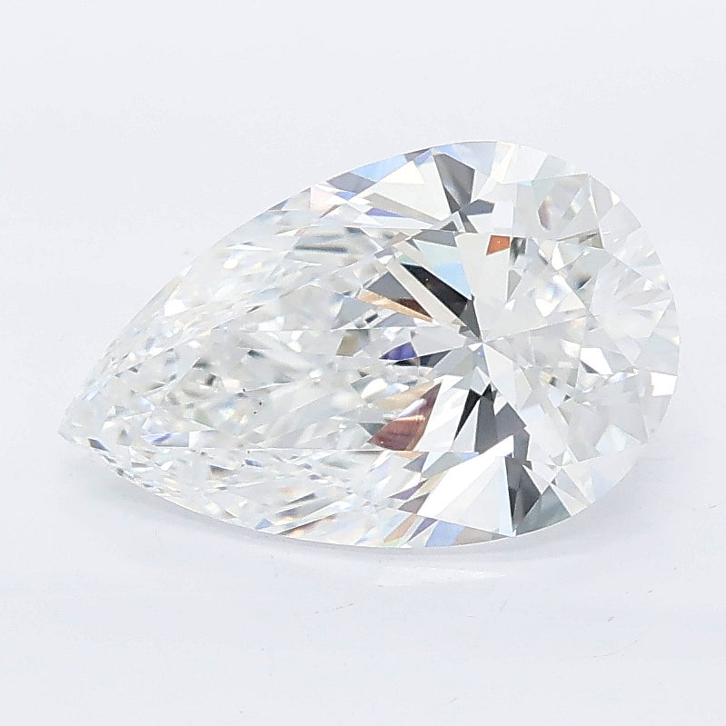 2.05 carat pear lab grown diamond D color VS1 clarity
