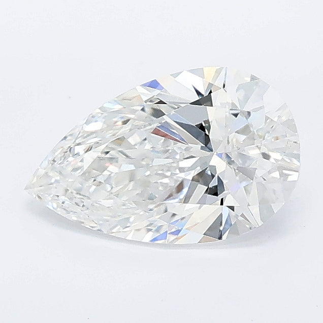 1.00 carat pear lab grown diamond E color VS1 clarity