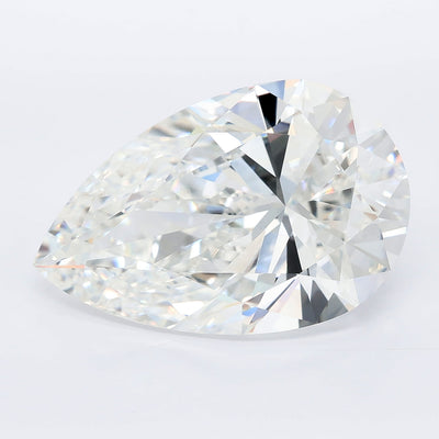 12.05 carat pear lab grown diamond E color VVS2 clarity