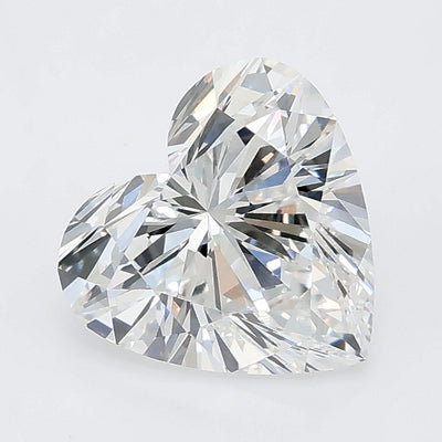 2.05 carat heart lab grown diamond E color VVS2 clarity