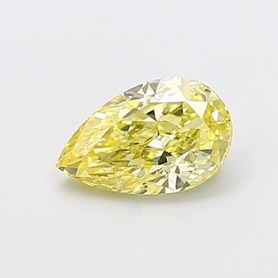 1.10 carat fancy intense yellow pear lab grown diamond VS1 clarity