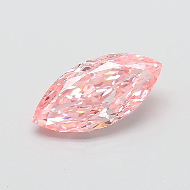 1.50 carat fancy vivid pink marquise lab grown diamond VS1 clarity