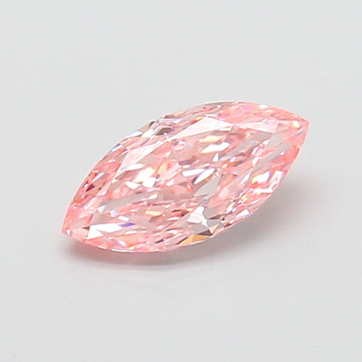 1.50 carat fancy vivid pink marquise lab grown diamond VS1 clarity