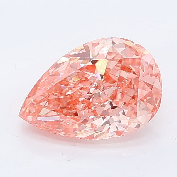 1.03 carat fancy vivid pink pear lab grown diamond VS1 clarity
