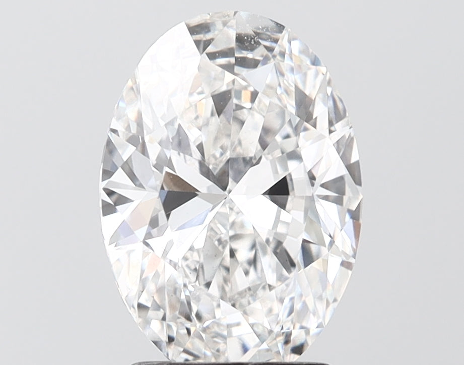 2.54 carat oval lab grown diamond E color VS1 clarity
