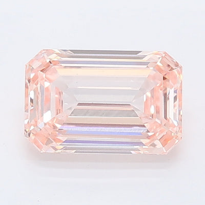 1.02 carat fancy intense pink emerald lab grown diamond VS1 clarity