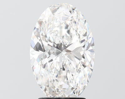 3.09 carat oval lab grown diamond F color VS1 clarity