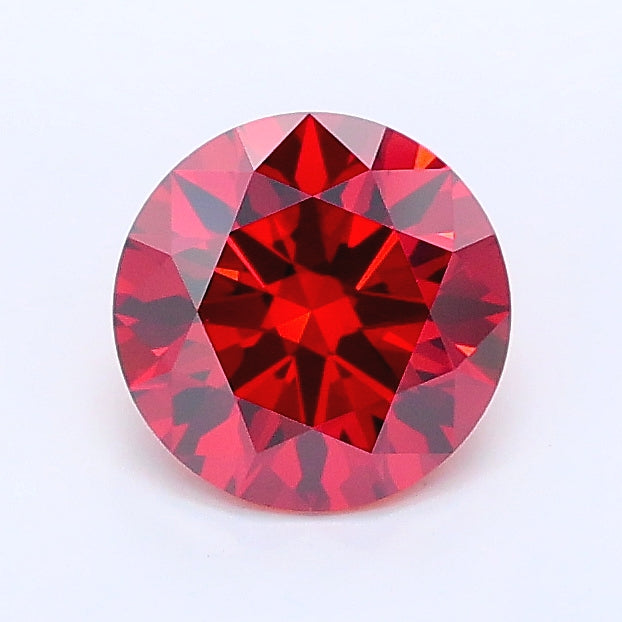 1.03 carat fancy deep orange round lab grown diamond VS1 clarity