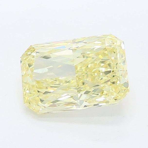1.12 carat fancy intense yellow radiant lab grown diamond VS1 clarity