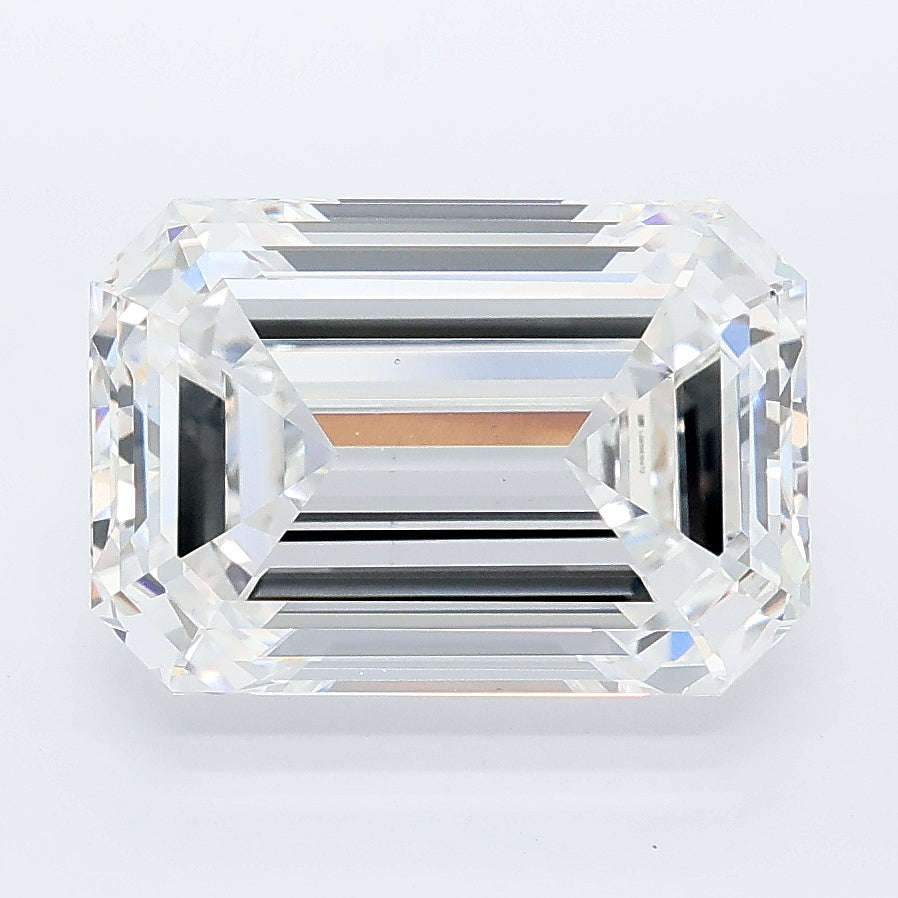 5.04 carat emerald lab grown diamond E color VVS2 clarity