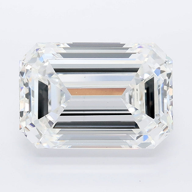 5.04 carat emerald lab grown diamond E color VVS2 clarity