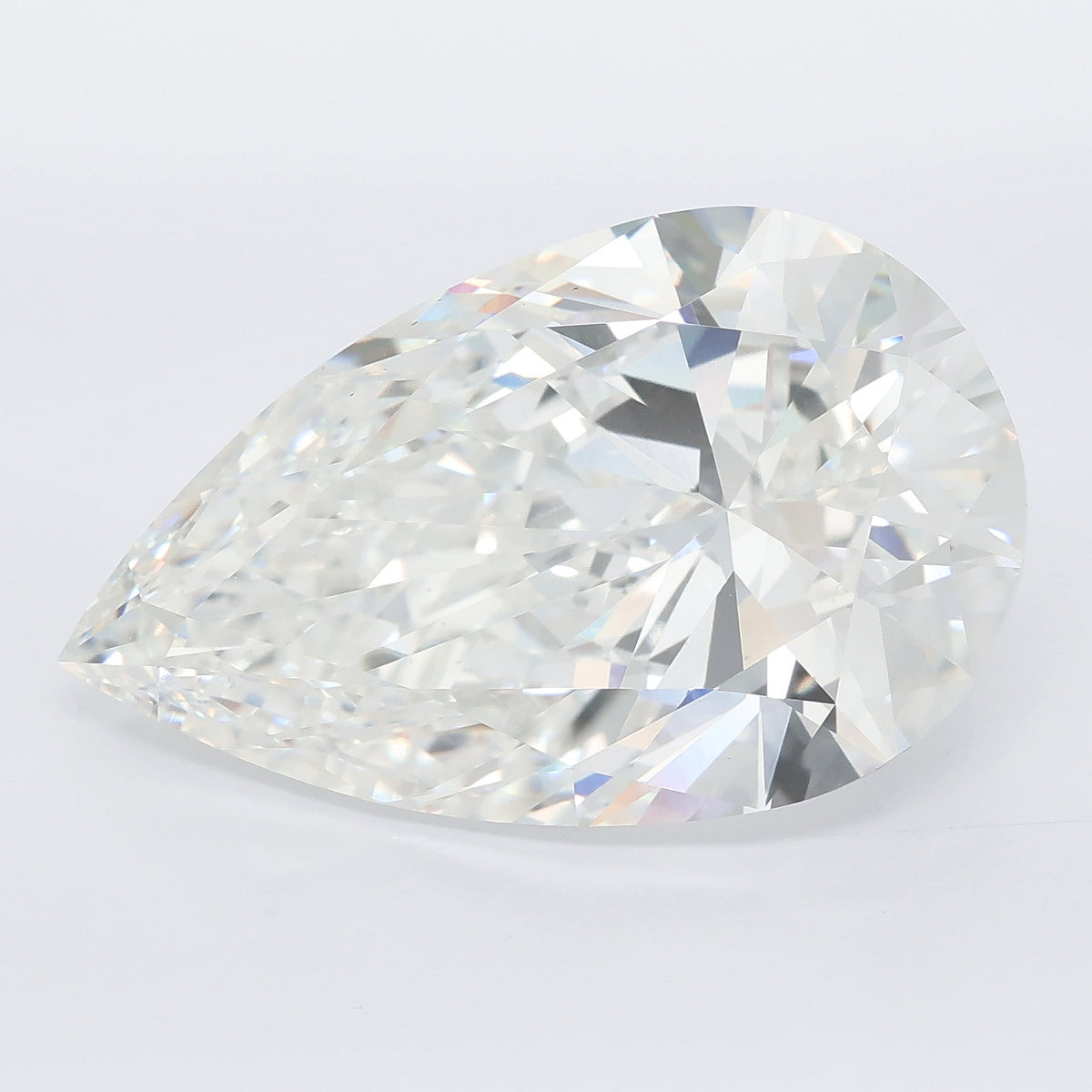 14.02 carat pear lab grown diamond F color VVS2 clarity