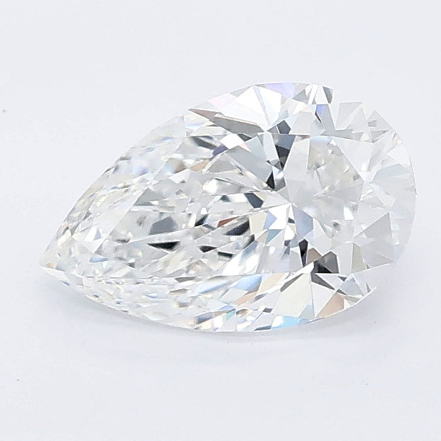 1.04 carat pear lab grown diamond D color VVS2 clarity