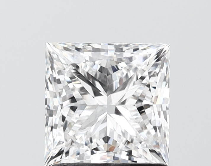 1.50 carat princess lab grown diamond D color VS1 clarity