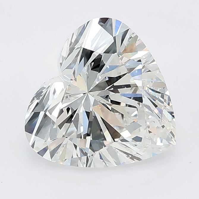 2.01 carat heart lab grown diamond E color VS1 clarity
