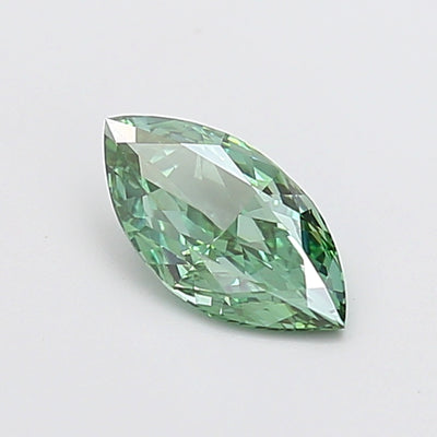 0.80 carat fancy vivid green marquise lab grown diamond VS1 clarity