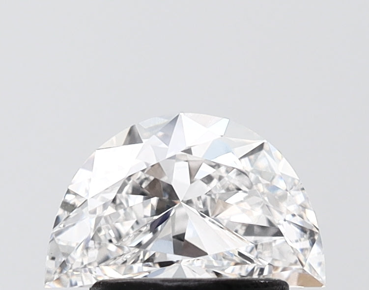 1.03 carat half moon lab grown diamond E color VVS2 clarity
