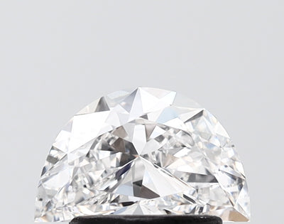 1.03 carat half moon lab grown diamond E color VVS2 clarity