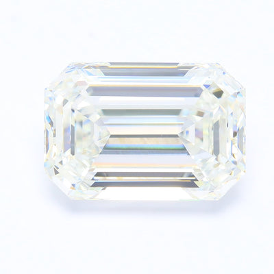 8.11 carat emerald lab grown diamond F color VVS2 clarity