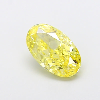 2.00 carat fancy vivid yellow moval lab grown diamond VVS2 clarity