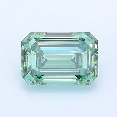 1.00 carat fancy vivid green emerald lab grown diamond SI2 clarity