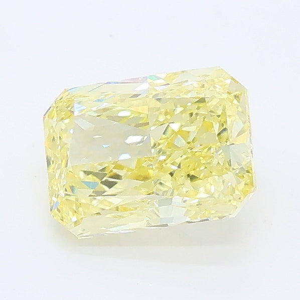 1.17 carat fancy intense yellow radiant lab grown diamond VVS2 clarity