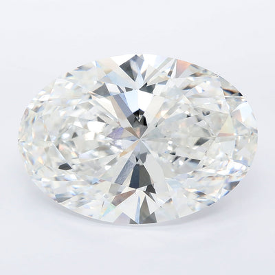 14.05 carat oval lab grown diamond E color VVS2 clarity