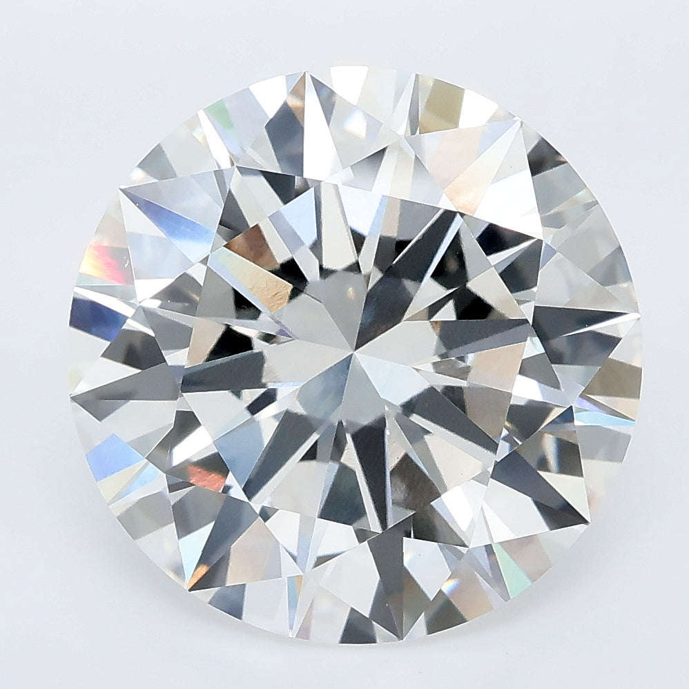 8.74 carat round lab grown diamond E color VVS2 clarity