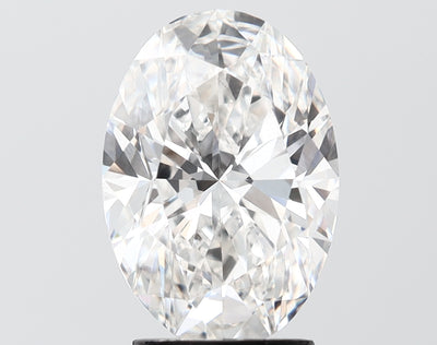 4.02 carat oval lab grown diamond F color VS1 clarity