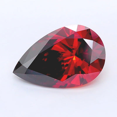 2.09 carat fancy deep orange pear lab grown diamond VS1 clarity
