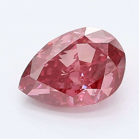 1.02 carat fancy vivid pink pear lab grown diamond VS1 clarity