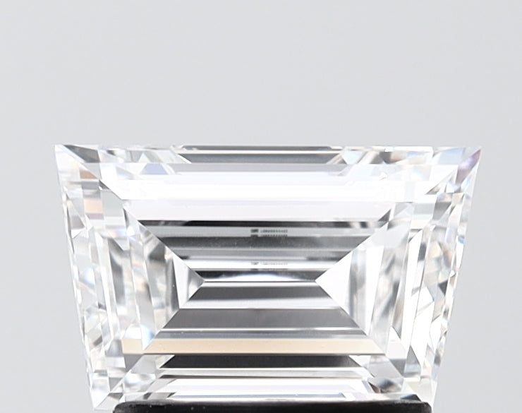 1.55 carat trapezoid lab grown diamond E color VVS2 clarity
