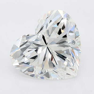 4.04 carat heart lab grown diamond E color VVS2 clarity