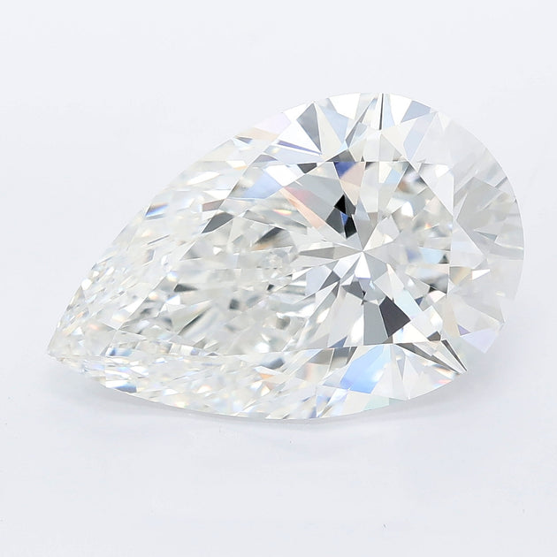 6.05 carat pear lab grown diamond E color VVS2 clarity