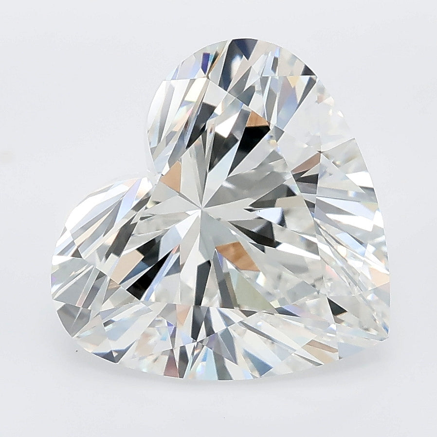 5.09 carat heart lab grown diamond E color VVS2 clarity