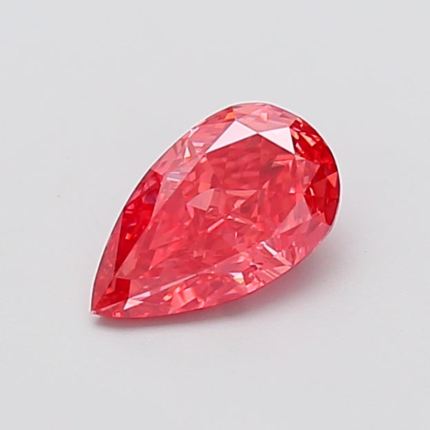 1.10 carat fancy vivid pink pear lab grown diamond VS1 clarity