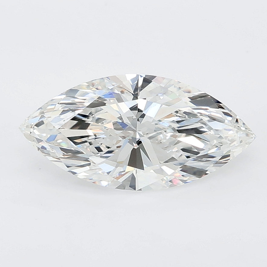 1.74 carat marquise lab grown diamond E color VS1 clarity