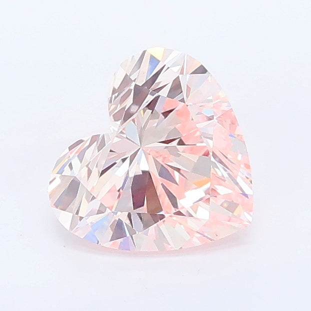 1.04 carat fancy pink heart lab grown diamond VVS2 clarity