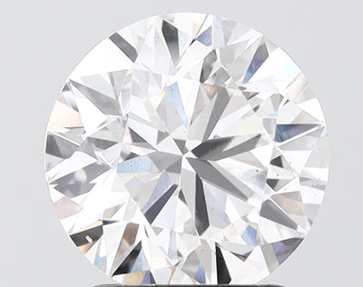 2.42 carat round lab grown diamond E color VS2 clarity