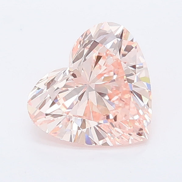 1.00 carat fancy intense pink heart lab grown diamond VVS2 clarity
