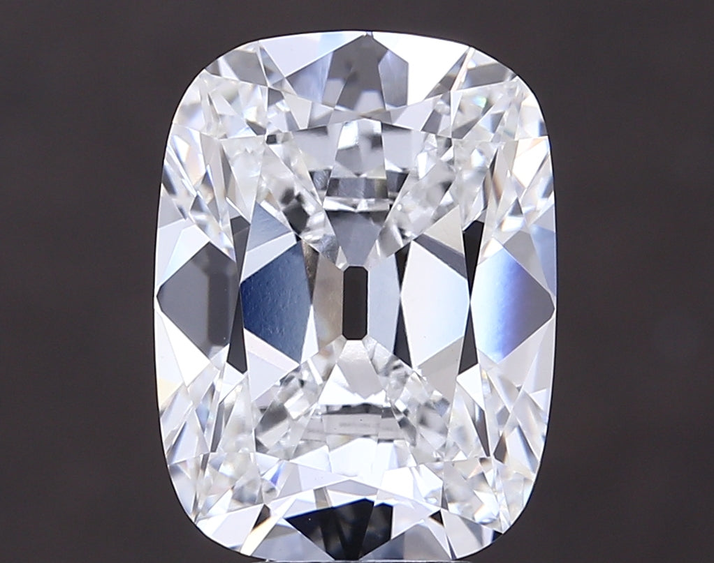 7.02 carat old mine cushion lab grown diamond E color VVS2 clarity