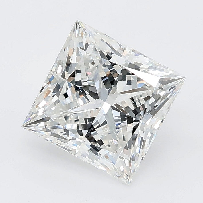 2.04 carat princess lab grown diamond E color VS1 clarity