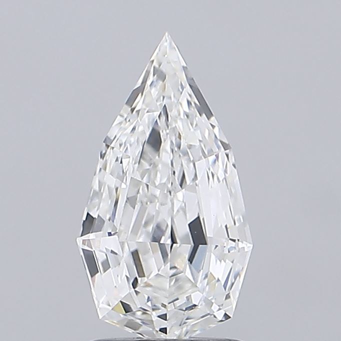 2.04 carat pear lab grown diamond F color VVS2 clarity
