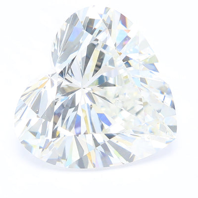 7.48 carat heart lab grown diamond F color VVS2 clarity