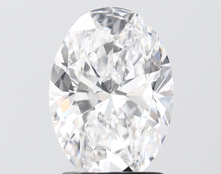 2.02 carat oval lab grown diamond E color VS2 clarity