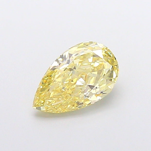 1.00 carat fancy intense yellow pear lab grown diamond VVS2 clarity